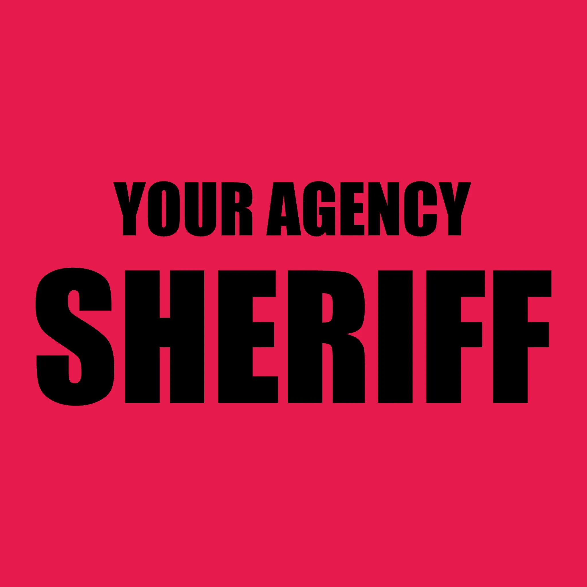 [YOUR AGENCY] SHERIFF Utility Long Sleeve