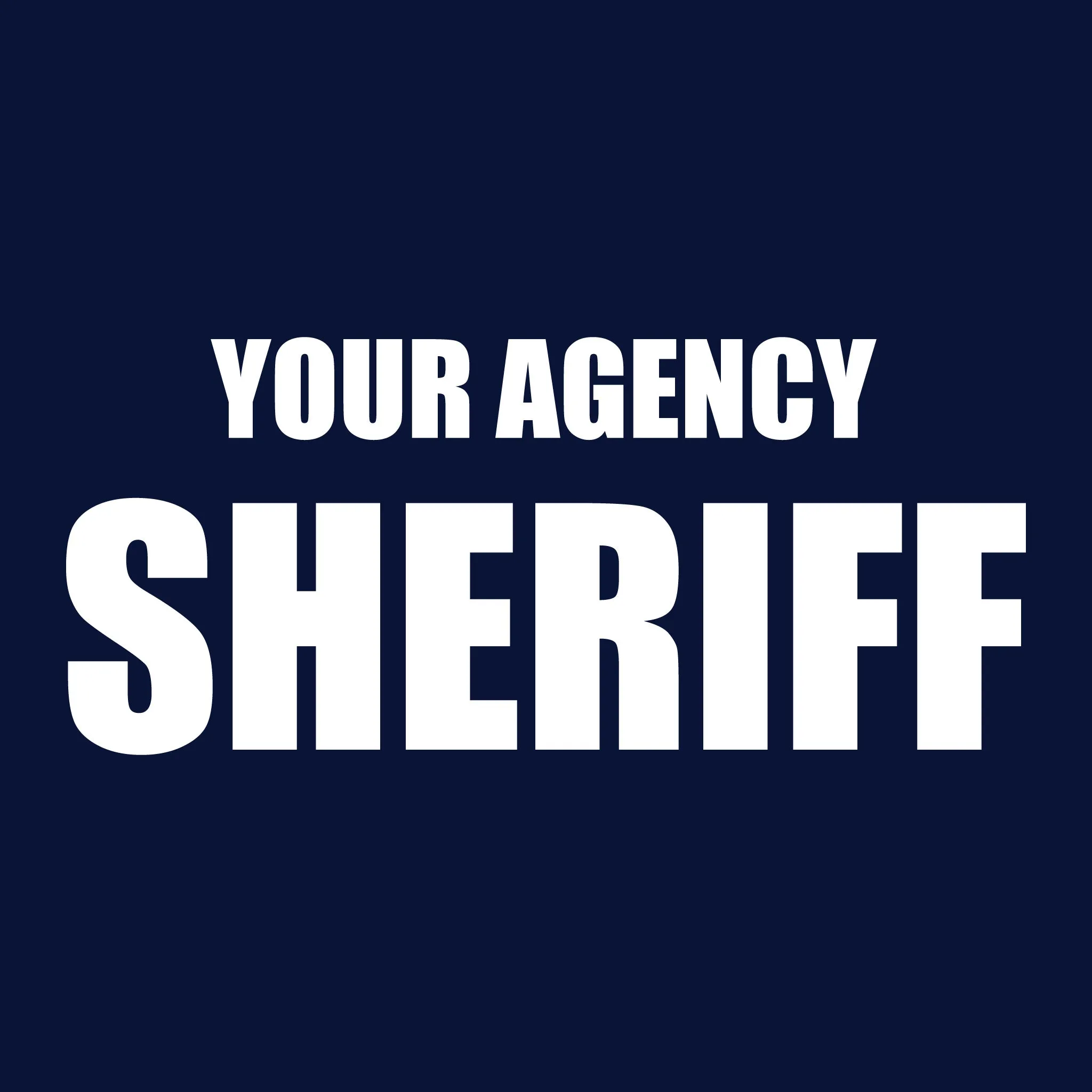 [YOUR AGENCY] SHERIFF Utility Long Sleeve